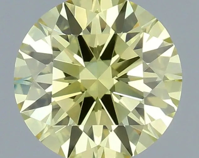 0.42ct Round Lab Grown Diamond (Colour Fancy Intense Yellow, Clarity VVS1, Cut ID, IGI Certified)