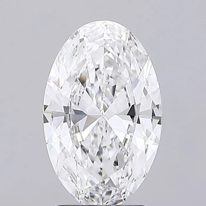 2.01ct Oval Lab Grown Diamond (Colour E, Clarity VVS2, IGI Certified)
