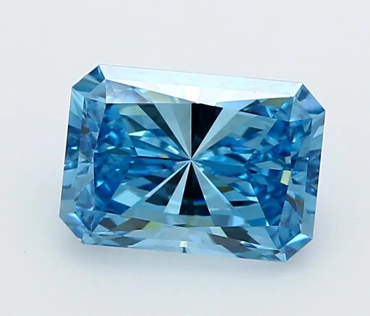 2.02ct Radiant Lab Grown Diamond (Colour Fancy Vivid Blue, Clarity VVS1, IGI Certified)