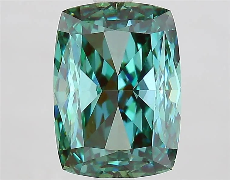 3.02ct Cushion modified Lab Grown Diamond (Colour Fancy Vivid Green, Clarity VVS1, IGI Certified)