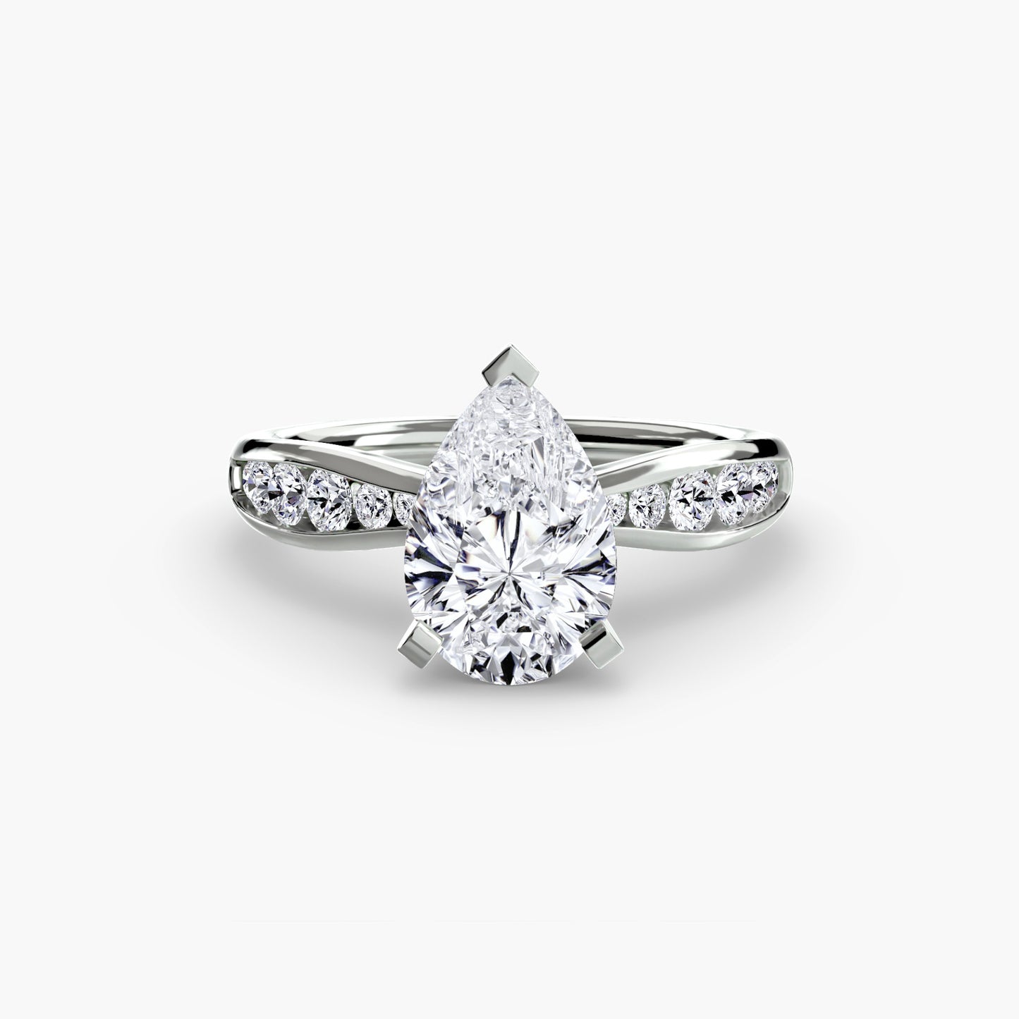 Solitaire with Pavé 3