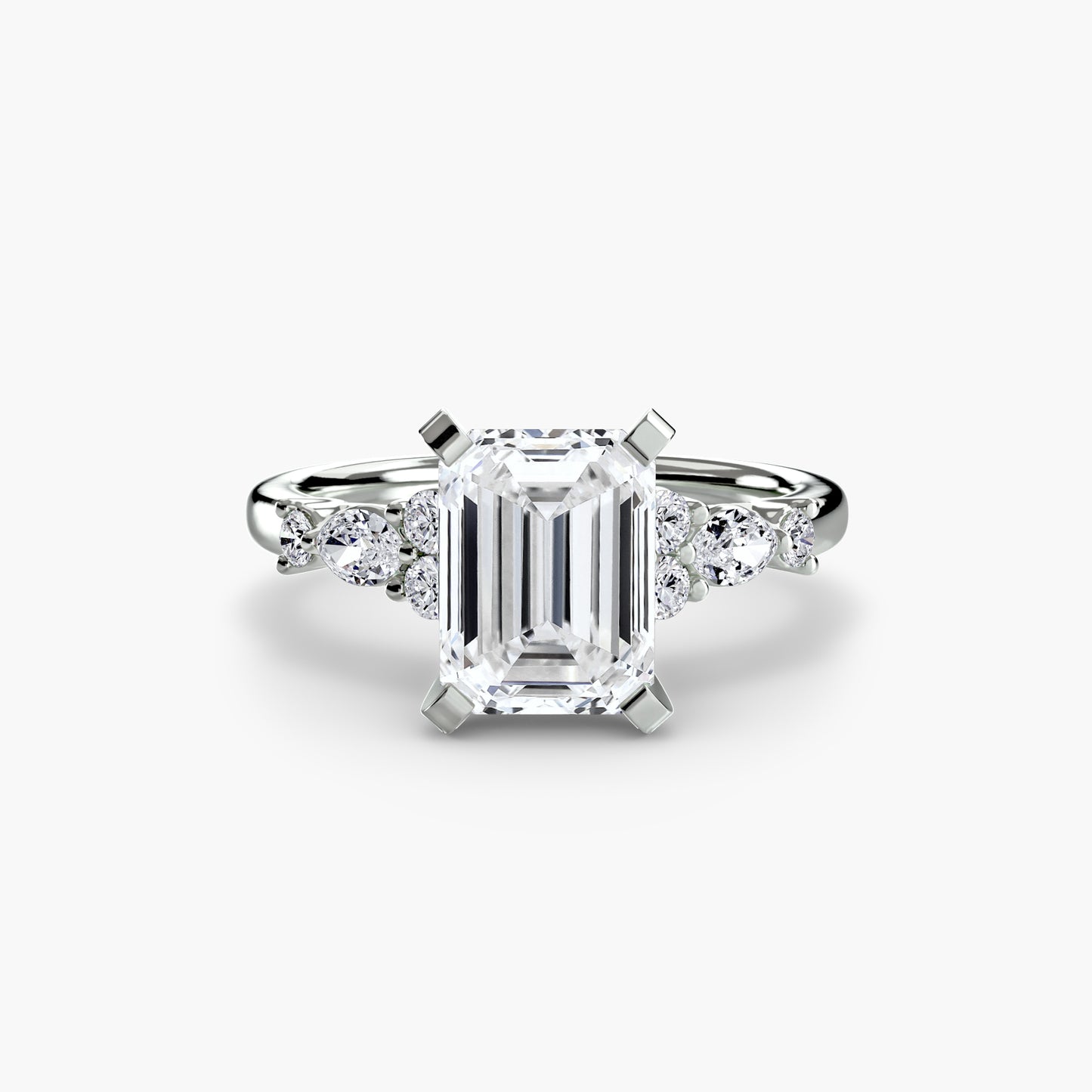 The Floral Accent Solitaire