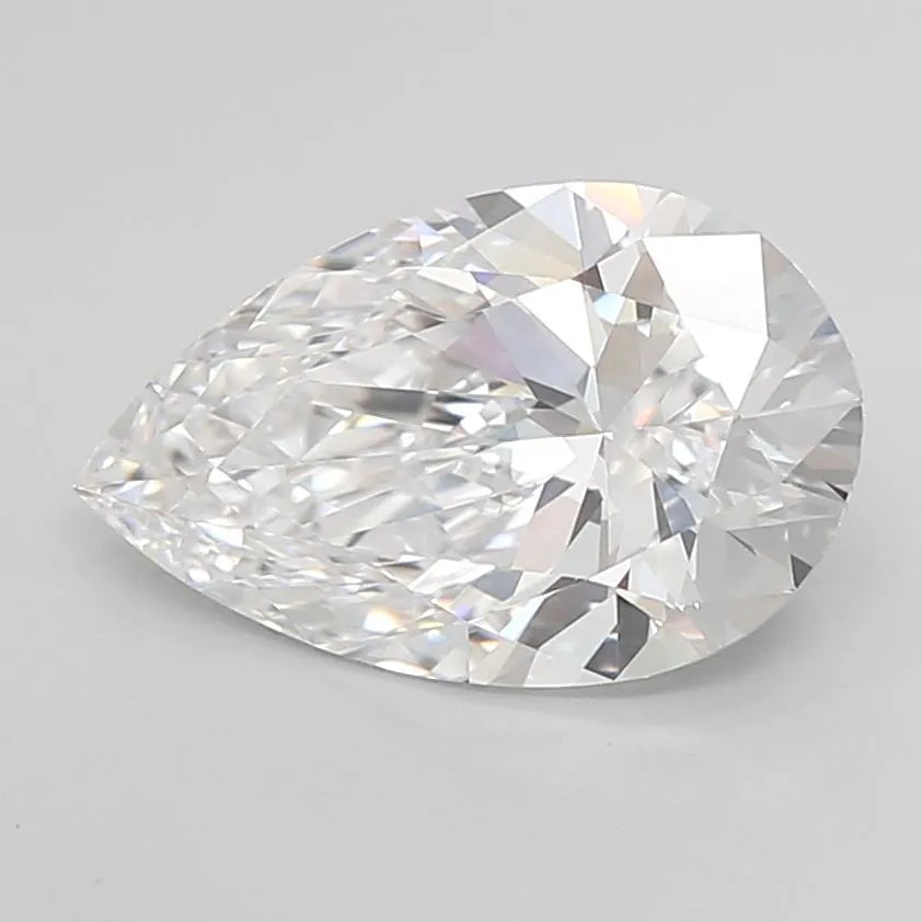 3.03ct Pear Lab Grown Diamond (Colour D, Clarity IF, Cut EX, IGI Certified)