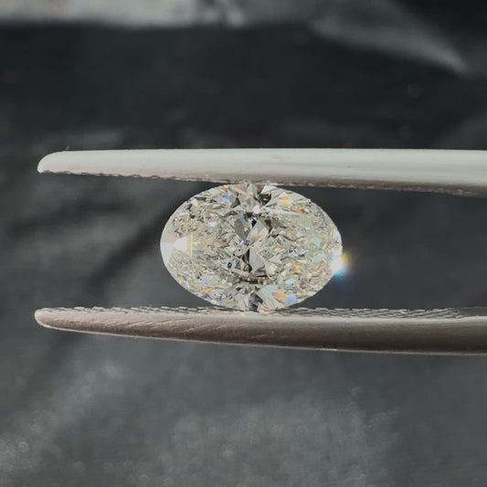1.21 Ct Oval Brilliant Natural Diamond (Colour H, Clarity SI2, GIA Certified)