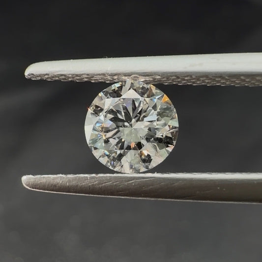 0.52 Ct Round Brilliant Cut Lab Grown Diamond (Colour D, Clarity VS2, IGI Certified)