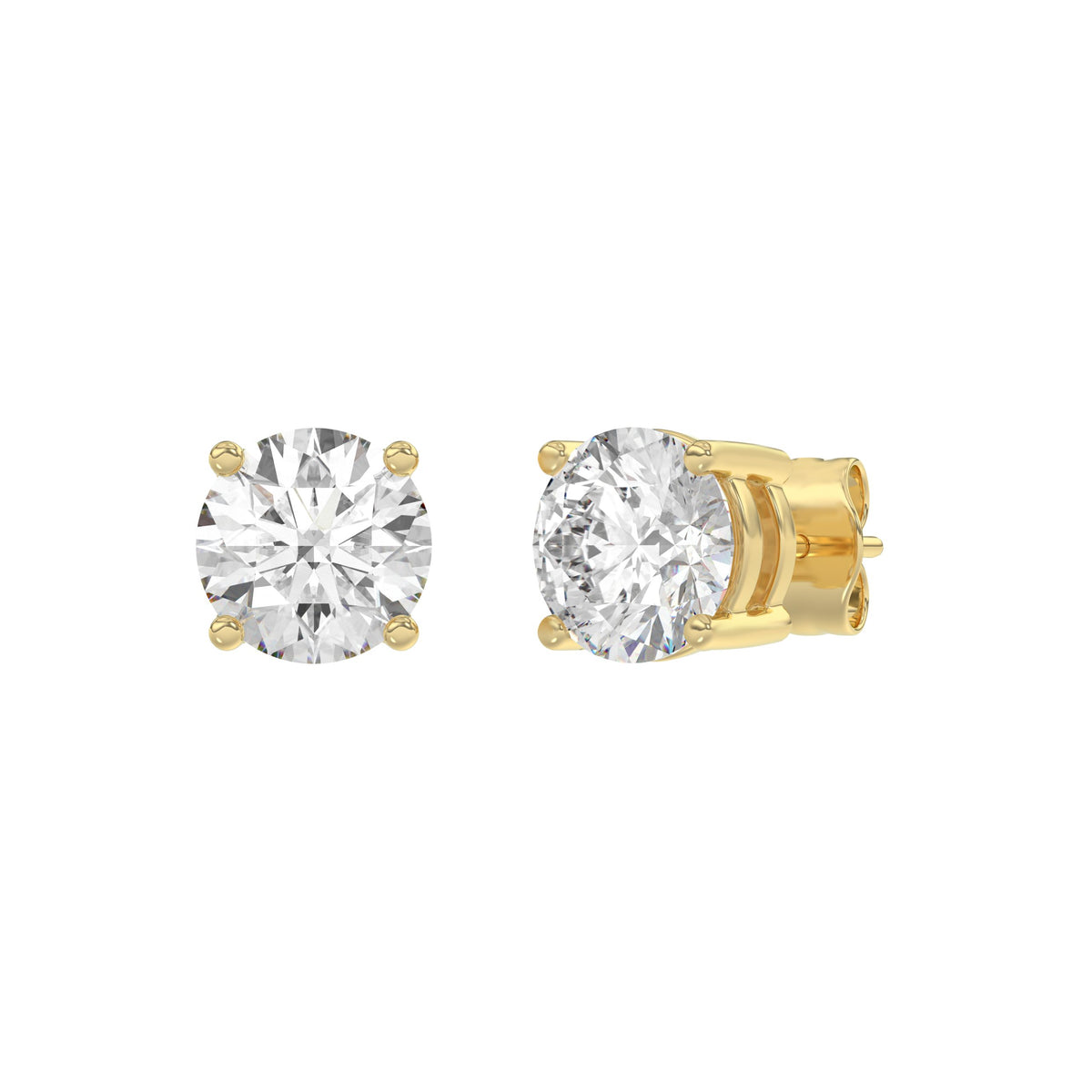 14K Yellow Gold, angled view