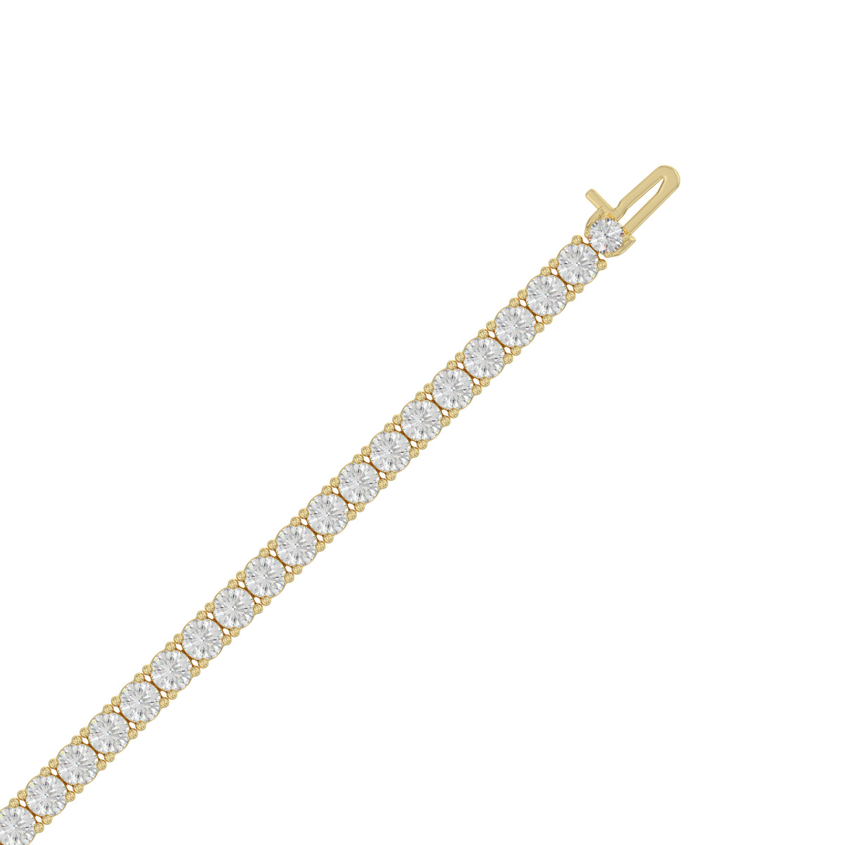 14K Yellow Gold, flat view