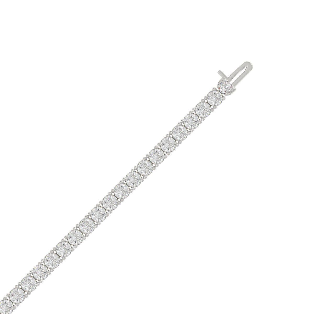 14K White Gold, flat view