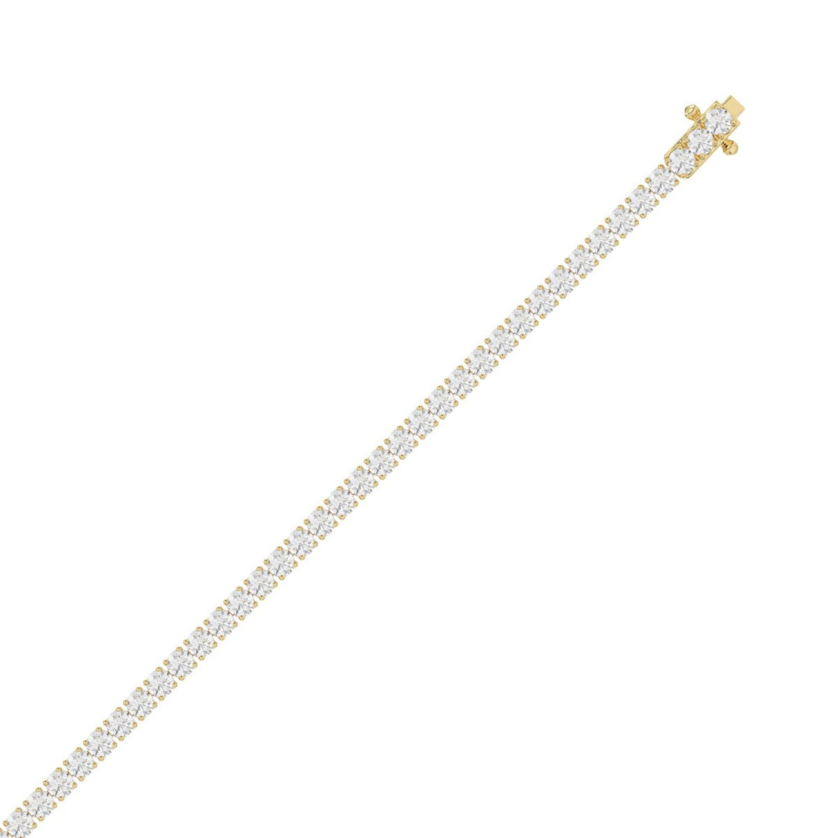 14K Yellow Gold, flat view